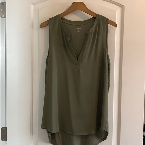 LOFT Tops - Olive green top EUC
